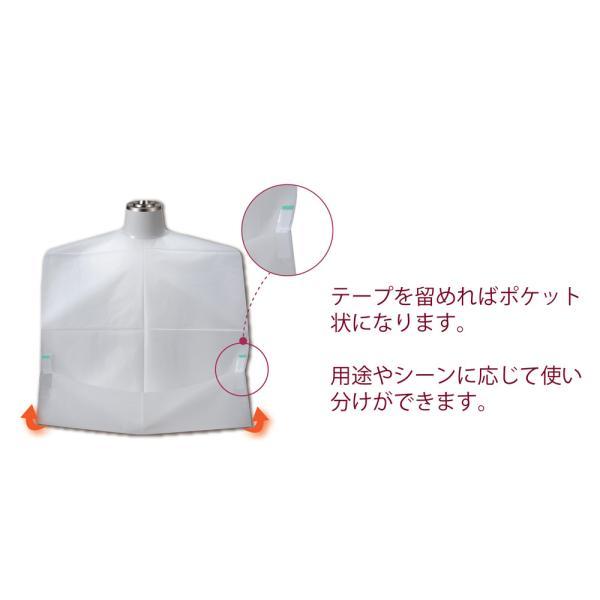 （ケース販売）フェルラックエプロン大判テープ付き 100枚入×5箱（使い捨て食事用エプロン）（竹虎）076369_1