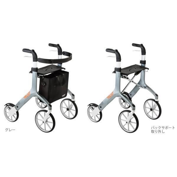 トラストケアウォーカー レッツフライ 歩行車 シルバーカー 竹虎