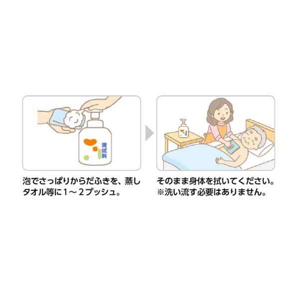 （ケース販売）ハビナース 泡でさっぱりからだふき／詰替用400ml×20パック（ピジョン）1023471_1