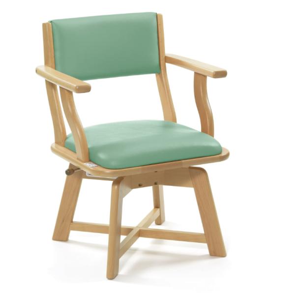 ピジョン 椅子 ミールチェアML11 座面高38cmライトグリーン 201910BF |b04 ハビナース ミールチェア ML11／ライトグリーン-座面までの