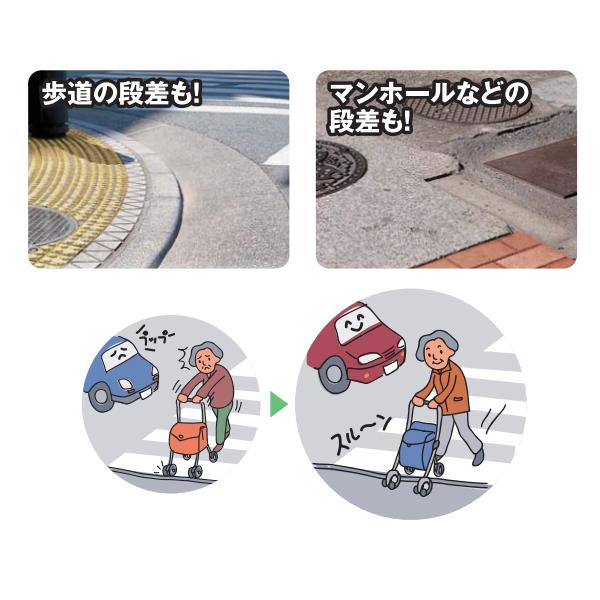 スルーンボックスN／フラワーブラウン（マキテック）シルバーカー コンパクトタイプ CB-10FB