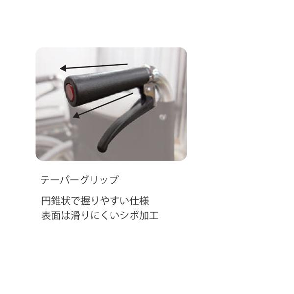 介助式車いす カラーズ KC-3 座面幅40cm／パープル（マキテック）KC-3PU(40)_3