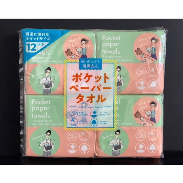（ケース販売）携帯用ポケットペーパータオル 10組×12パック×36セット 小判ダブル（岐阜クリエイト）_1