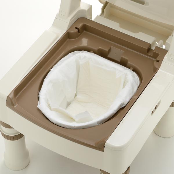 （ケース販売）ラクリーンバッグ 楽とじ 30枚入×8袋（リッチェル）140039 ポータブルトイレ用処理袋_1