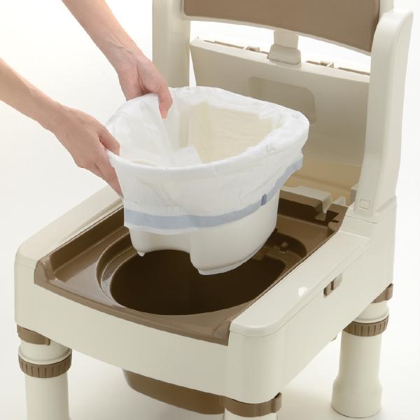 （ケース販売）ラクリーンバッグ 楽とじ 30枚入×8袋（リッチェル）140039 ポータブルトイレ用処理袋_2