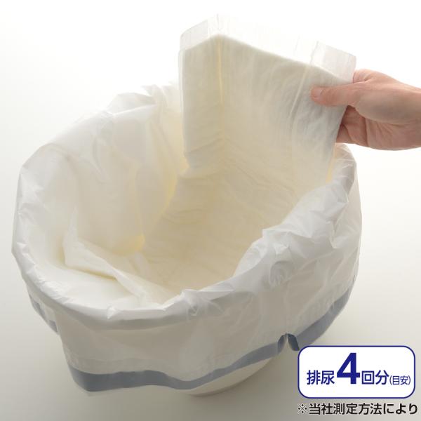 （ケース販売）ラクリーンバッグ 楽とじ 30枚入×8袋（リッチェル）140039 ポータブルトイレ用処理袋_5