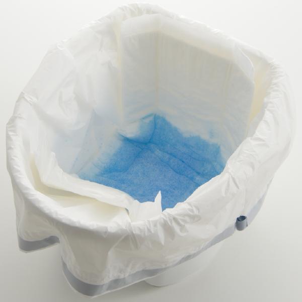 （ケース販売）ラクリーンバッグ 楽とじ 30枚入×8袋（リッチェル）140039 ポータブルトイレ用処理袋_6