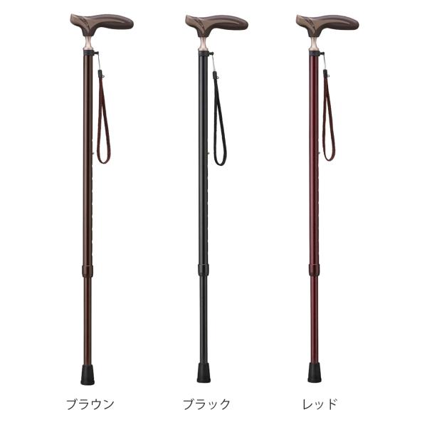 愛杖 抗菌伸縮ステッキEKシリーズ／ブラック（ケイ・ホスピア）EK-82