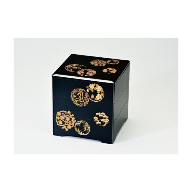 [21-76-3] 黒 6.5 三段重 花丸五君子 *の通販は