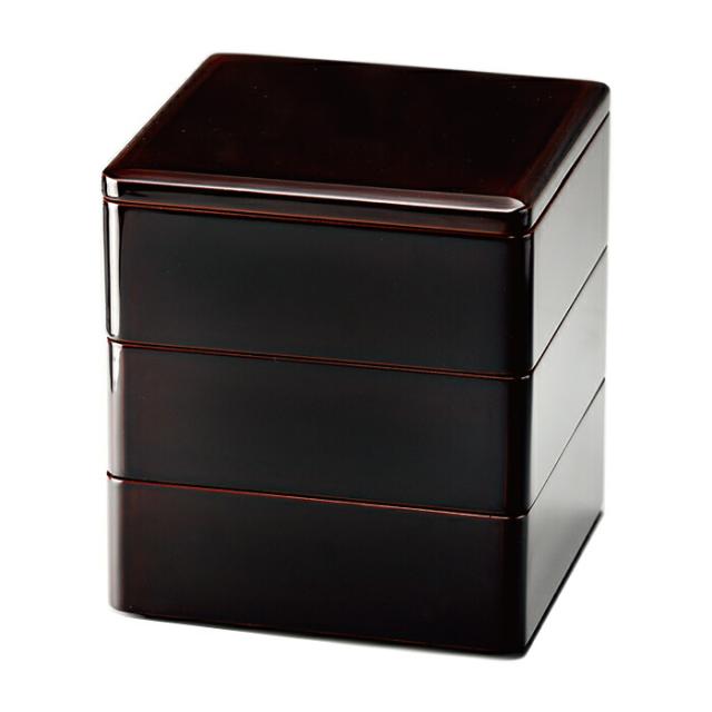 越前漆器 三段重箱 胴張 溜内黒6寸 工芸品（Amazon | 越前漆器