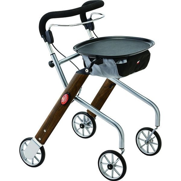 レッツゴーミニ 室内専用歩行車／ウォールナット（竹虎）117504_1
