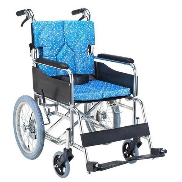 スタンダードモジュール 車いす 介助式・背折れ 緑チェック SMK30-4243GN スタンダードモジュール車いす SMK30 座面幅40cm／緑チェック