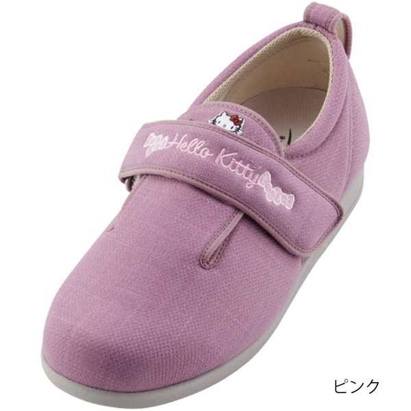 ダブルマジックIII ハローキティ（足囲3E）ピンク／L（23.0〜23.5cm）両足（ウェルファン）