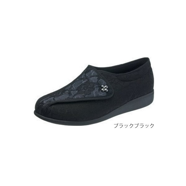 快歩主義L011（足囲3E）／ブラックブラック 24.0cm（アサヒシューズ）