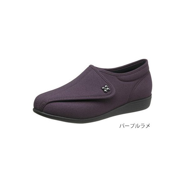 快歩主義L011（足囲3E）／パープルラメ 23.5cm（アサヒシューズ）