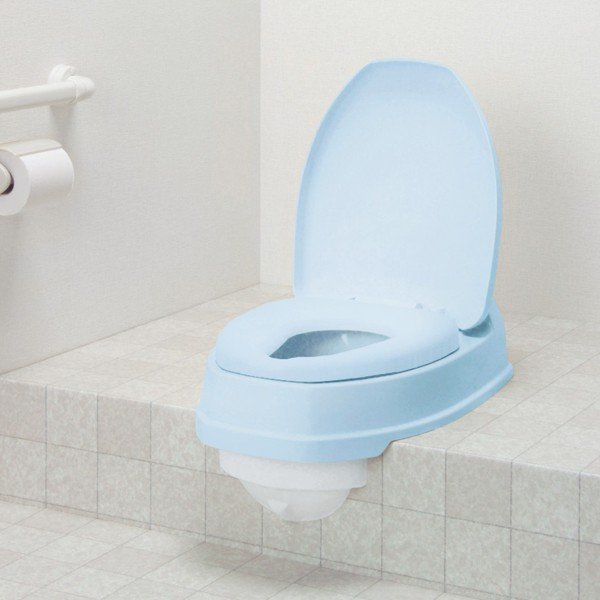 安寿 サニタリエースOD 両用式（標準便座）／ライトブルー（アロン化成）の通販は