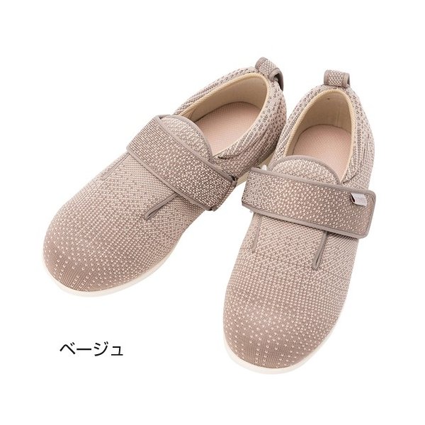 あゆみ ダブルマジックIIIニット（足囲5E）ベージュ／M（22〜22.5cm）左右セット（徳武産業）の通販は 5,959円