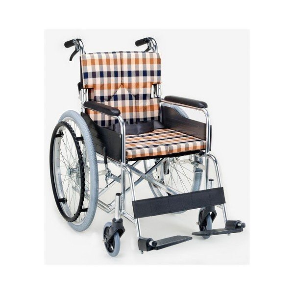 スタンダードモジュール車いす（自走式・背折れ）座面幅42cm／チェック