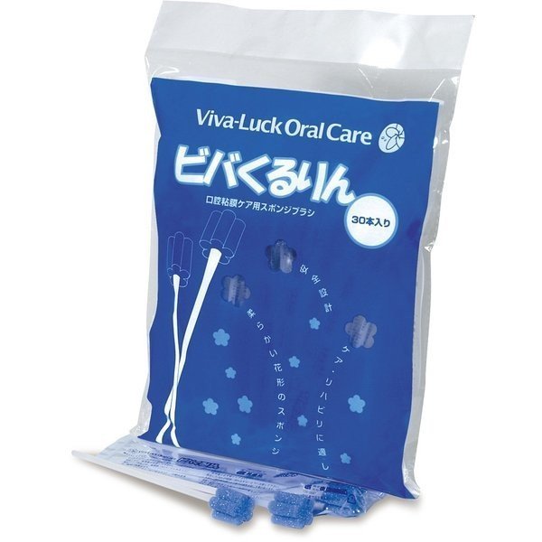 ビバくるりん 無香料／300本入（東京技研）口腔スポンジブラシ