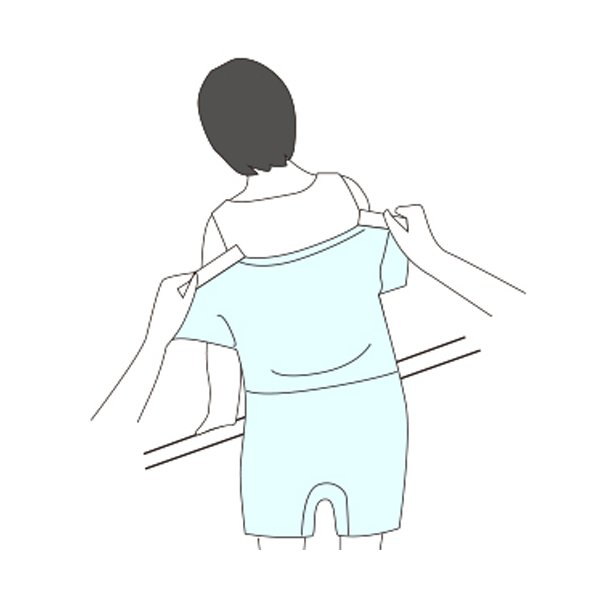 ＴスーツII 両開き（ロンパス）モクグレー LLサイズ（エンゼル）