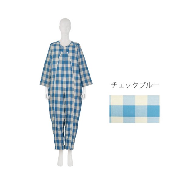 フドーねまきA（厚手）LLサイズ／チェックブルー（竹虎）107085 つなぎねまきの通販は