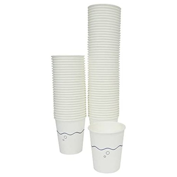 （ケース販売）うがい用紙コップ 3oz（90ml）なみ柄／ブルー 100個×40袋（ファーストレイト）FR-5351