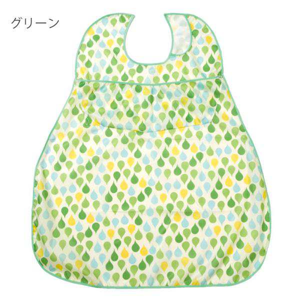 （3枚セット）ソフラピレンエプロン しずく ポケット付き／グリーン（竹虎）102252の通販は