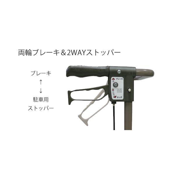 シンフォニーEVO／Bベージュ（島製作所）歩行車ハイタイプ_3