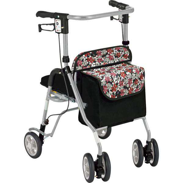 シンフォニーSP／花柄BK（島製作所）歩行車コンパクトタイプの通販は