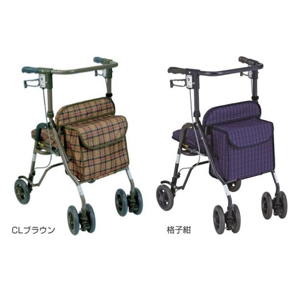シンフォニーSP／CLブラウン（島製作所）歩行車コンパクトタイプ_6