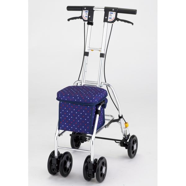 レジェ／ドットネイビー（マキテック）SX-4DN シルバーカー