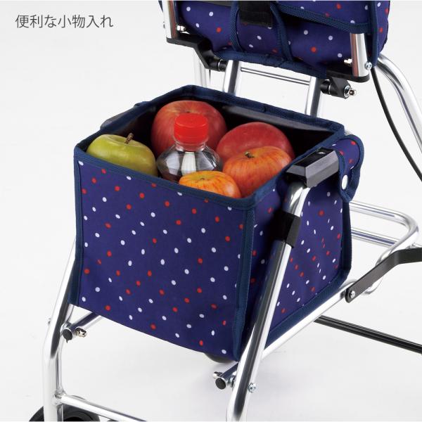 シルマ出品 レジェ／ドットネイビー（マキテック）SX-4DN シルバーカー