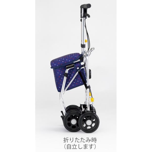 レジェ／ドットネイビー（マキテック）SX-4DN シルバーカーコンパクトタイプ_5