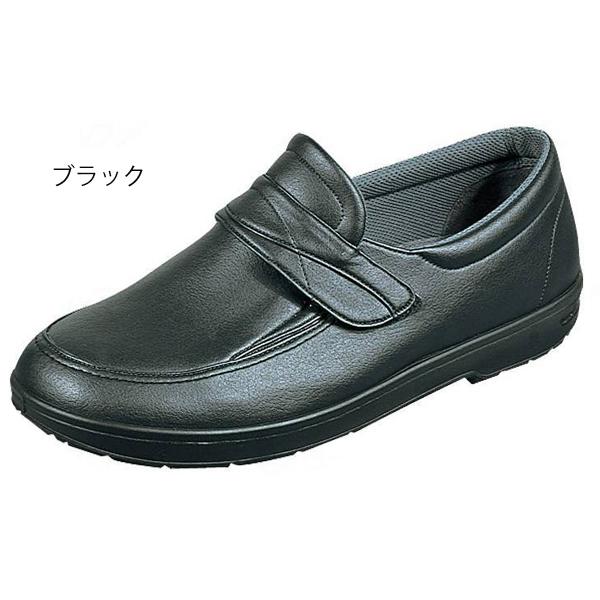 らくらくM001（足囲4E）24.5cm／ブラック（ムーンスター）