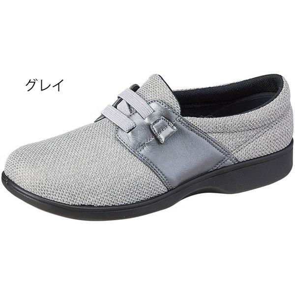 らくらくL018（足囲3E）24.0cm／グレイ（ムーンスター）の通販は