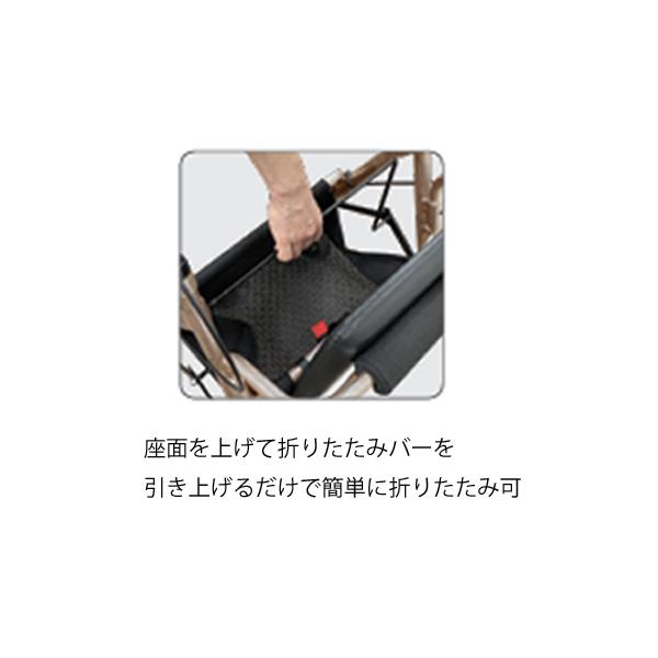 ハッピーIII ／カシミヤベージュメタリック 歩行車 （竹虎）117091_3