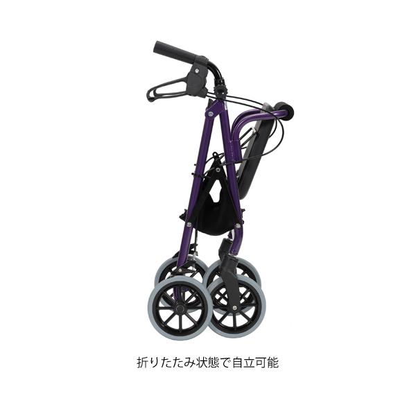 ハッピーIII ミニ／ローズゴールドメタリック 歩行車 （竹虎）117093_2