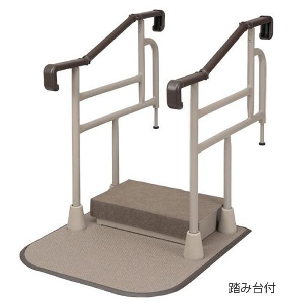 ツインディ 踏み台付／玄関用 自在手すり 両手すりタイプ（パナソニック・エイジフリー）XPN-L80201