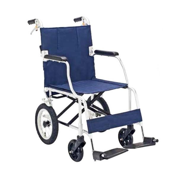 介助用コンパクト車いす FINE（ファイン）NR-100SB／紺（マキテック）介助用車いす 小型タイプ