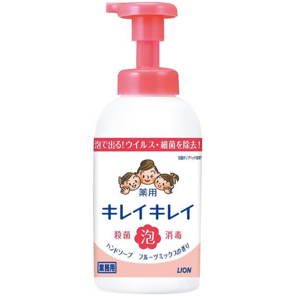 （ケース販売）キレイキレイ薬用泡ハンドソープ フルーツミックス／550mL×12本（ライオンハイジーン）