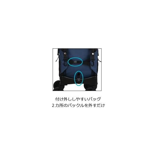テイコブ aカート ショッピング レインバッグ（ストッパー付き）／ネイビー（幸和製作所）WCC14_5