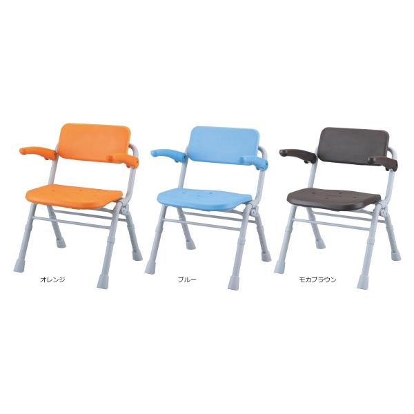 ユクリア］シャワーチェア（Air）ワイドSPワンタッチ折りたたみ