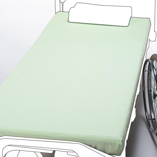 （2枚セット）のびのび防水ボックスシーツ／グリーン（エンゼル）2219 防水シーツ全面タイプ