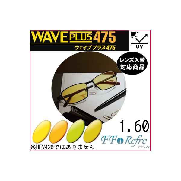 FF-i Refre 1.60 ベーシック ウェイブプラス475 サポートレンズ 単品販売 内面累進 イトー UVカット付（２枚）