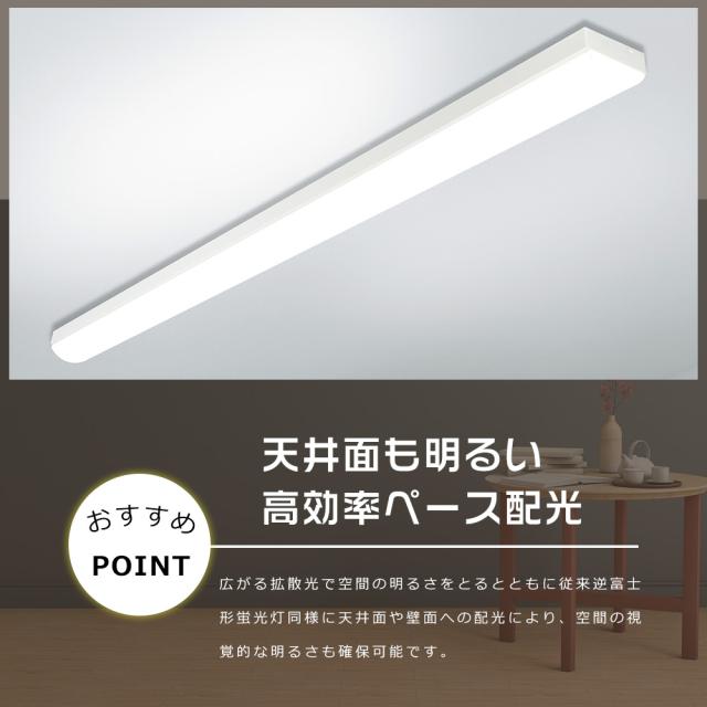 ★30本入り★一体型LEDベースライト 40形 トラフ型照明器具 40W型 器具一体型LED蛍光灯 40W形 ベースライト LED 40W トラフ型 LEDベースライト 40W形 LED蛍光灯 40W形 器具一体型 キッチンベースライト LED 天井直付型LEDシーリングライト 60W 12000LM スーパー/倉庫/オフィス_6