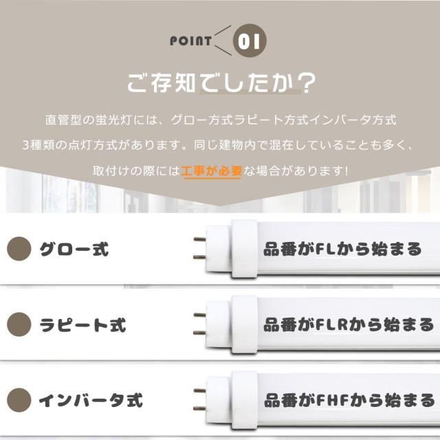 ☆20本入り☆LED蛍光灯 10形 直管 工事不要 グロー式 インバーター式