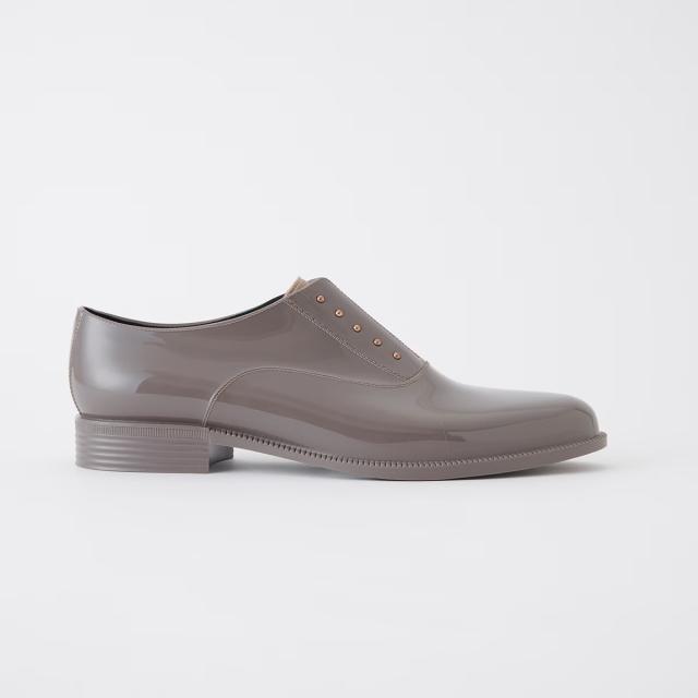 TEMPERATE テンパレイト OMBRE レディース 靴 雨 靴 レインシューズ レイン 防水 完全防水 マニッシュシューズ スリッポン スタッズ 甲高 幅広 PVC オックスフォード マニッシュ 黒 ブラック 晴雨兼用 梅雨 デイリー 通勤 オフィス 送料無料_11