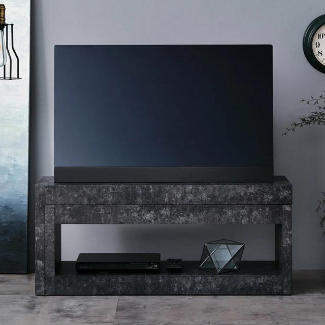 テレビ台 コーナー ローボード 伸縮テレビ台 コンクリート風 伸縮 テレビ台 テレビボード 棚 TVボード 伸長 リビング 北欧 コンクリート柄 幅81 幅140 品質保証 ISSEIKI MAGUNUS-2 TV BOARD 81_1