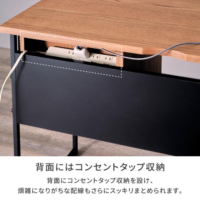 【2/3限定！ポイント10倍！】 デスク スリム 机 幅100 PCデスク おすすめ 書斎机 学習机 勉強机 学習デスク 在宅ワーク デスク おしゃれ オーク デスク 鉄脚 省スペース家具 主婦 引出し 大人 ISSEIKI GIRA