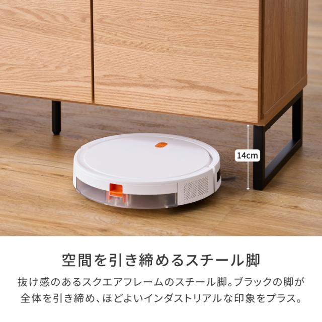 キャビネット リビング収納 サイドボード 木製収納 スリム収納 奥行35cm 薄型収納 北欧家具 ナチュラル家具 モダン収納 突板 レッドオーク 完成品収納 扉収納 配線収納 ルーター収納 幅110cm インダストリアル おしゃれ収納 マンション収納 OMO ISSEIKI_11